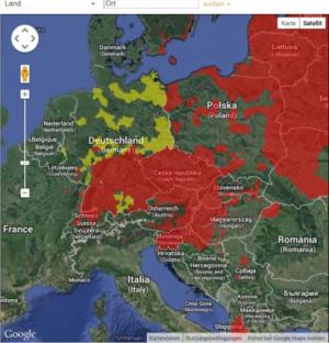 Neu im Netz: FSME-Europakarte im Google-Maps-Design